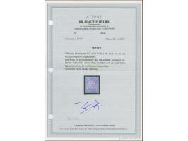 1876, 5 Pfennig bläulichgrün, farbfrisch und bis auf ein winzig verkürztes Zähnchen links oben einwandfrei (winziger natürlic