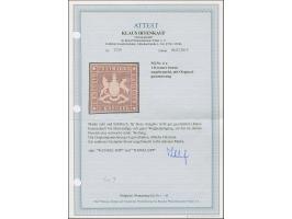 1857, Wappenausgabe mit Seidenfaden, 1 Kreuzer braun, sehr schön farbfrisch und für diese Ausgabe gut geschnitten (Randlinien