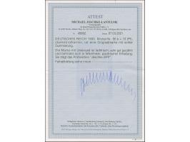 1900, Reichspost 10 Pfg. (dunkel)rotkarmin mit Unterrand, postfrisch, in tadelloser Erhaltung. Ein sehr schönes und farbfrisc