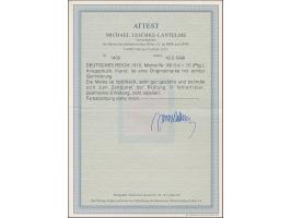 1915, Kriegsdruck 10 Pfg. lilarot, postfrisch, in einwandfreier Erhaltung, unsigniert mit Fotoattest Jäschke-L. BPP (1996)