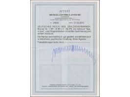 1903/05, Zähldienstmarken 2-50 Pfg. je mit Aufdruck “Specimen” kpl., postfrisch, in tadelloser Erhaltung, unsigniert mit Foto