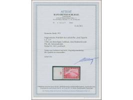 1931, Polarfahrt 1 M. mit Aufdruckfehler “Bindestrich nach POLAR fehlt” (Feld 41), Randstück, postfrisch, in tadellos, unsign