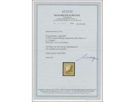 1934, Steinadler 25 Pfg. mit waagerechter Gummiriffelung und Plattenfehler “o in Luftpost oben gebrochen” (Feld 81), postfris