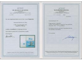 1934, Flugpost 5 Pfg.-3 M. mit liegendem Wasserzeichen komplett, bis 100 Pfg. je mit Oberrand, die beiden Höchstwerte jeweils