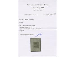 2½ a. + 25 c. on 1a. black on lilac, Type X Setting B-D-K, fresh colours, tied by cds. “ZANZIBAR 29 JUIL. 97” to small piece,