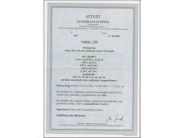 1934, Provisionals 40 c.-3,70 l., used on cut-out of official sheet, vf, certificate Lummer BPP (2025)