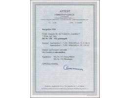 1928, Volkshilfe 40 C. - 10 Fr., sauber gestempelt "SAARBRÜCKEN 3 (ST. JOHANN)". Einwandfrei. 2 Werte signiert Pfenninger bzw