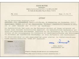 1910, Barfrankatur “Porto v. 10 Pfg. 10 Pfg. bez. in Ermangelung von Freimarken. 13.7. Hollborn (Namenszeichen des Postagente