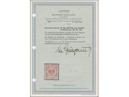 50 Pfg. rötlichbraun, farbfrisch und gut gezähnt, ungebraucht mit voller Originalgummierung und in einwandfreier Erhaltung, s