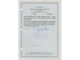 Germania Reichspost 10 Pfg. (dunkel)rotkarmin, farbfrisch und sehr gut gezähnt, ungebraucht und in tadelloser Erhaltung, unsi