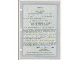 Amtlich nicht ausgegeben: 1901, Germania Reichspost 3-80 Pfg. komplett mit Aufdruck mit kommaförmigem &nbsp;i-Punkt, farbfris