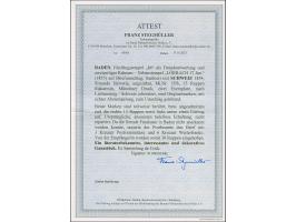 "84" LÖRRACH als Fremdentwertung auf zwei Einzelwerten Schweiz Strubel, Münchener Druck, 15 Rp. Lilakarmin, auf Briefkuvert n