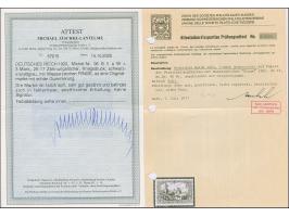 1920, Kriegsdruck 3 M. schwarzviolettgrau mit Wasserzeichen Ringe, ist farbfrisch und sehr gut gezähnt. Die postfrische Marke