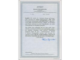 "120" in rot, klar und gerade auf 3 Kr. auf orangegelb, mit klar in rot nebengesetztem L2 "ROTHENFELS 7. Okt. 51" und Schreib