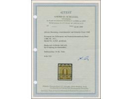 Nicht ausgegeben: 1948, Band auf Ziffer 1 M., postfrisch und in tadelloser Erhaltung. Ein schönes Exemplar, signiert Dr. Dub 