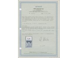 1948, Bauten 2 Pfg. gezähnt K 11¼ : 11 und Wasserzeichen 1 Z, Oberrandstück (Feld 308, mit Falzrest im Oberrand), die postfri