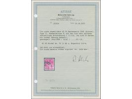 40 Pfg. rotviolett, Type II, gezähnt L 11 : 11½ und mit Wasserzeichen 1W (Bogenfeld 310-B), sauber gestempelt und in tadellos