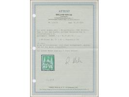 1 M. mittelgelblichgrün, Type I, gezähnt L 11 und mit Wasserzeichen 1Z. sehr sauber gestempelt, links und rechts etwas nachge