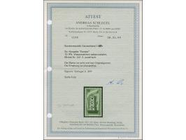 1956, Europa 10 Pfg. mit seitenverkehrtem Wasserzeichen, postfrisch und in tadelloser Erhaltung, signiert A. Schlegel BPP mit