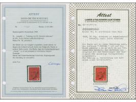 1968, unverausgabte Adenauer” 30 Pfg. in Rot mit Handstempel “Muster”, postfrisch und in tadelloser Erhaltung. Ein schönes Ex