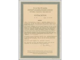 1888, 10 Pfg. dunkelrosarot, drei waagerechte Paare in Mischfrankatur mit Krone/Adler 20 Pfg. mittelultramarin je mit Stempel