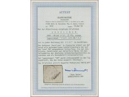 1899/1900. Diagonalaufdruck 25 Pfg. gelblichorange mit Stempel “YAP KAROLINEN 7.11.99” auf Briefstück. Die farbfrische Marke 