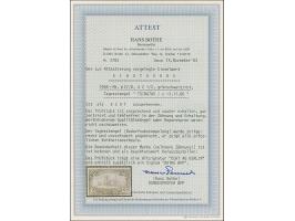 1905, Kaiseryacht 2½ Dollar, Zähnungslöcher 25:16, ohne Wasserzeichen, gestempelt, in einwandfreier Erhaltung, signiert Bothe