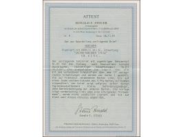 1899/1900, Diagonalaufdruck 3-50 Pfg. komplett je mit Stempel “SAIPAN MARIANEN 1.4.oo” auf überfrankiertem R-Brief nach Alzey