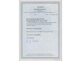 1918, Friedensdruck 10 Pfg. , 20 Pfg. und 30 Pfg., sauber ungebraucht, tadellos, äußerst selten, jeweils Fotoattest Wasels BP