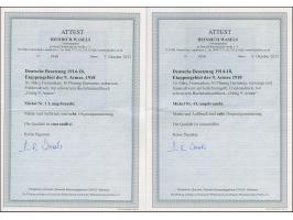 1918, Friedensdruck 10 Pfg. , 20 Pfg. und 30 Pfg., sauber ungebraucht, tadellos, äußerst selten, jeweils Fotoattest Wasels BP