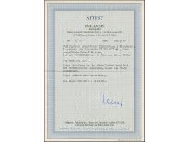 1943, Braune Band 42 Pfg. als ungezähnter Probedruck in Schwarz als Einzelabzug ohne Inschrift im Blockformat (142 x 83 mm) a