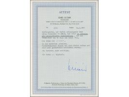 1944, 21. Jahrestag des Marsches zur Feldherrnhalle München 12 Pfg. als gezähnter Probedruck in Zinnober auf Vorlagekartontei