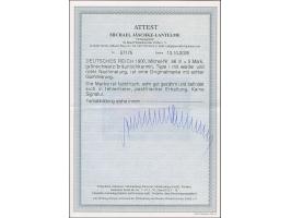 1900, Reichspost 5 M., Type 1 mit weißer und roter Nachmalung, postfrisch und in tadelloser Erhaltung, unsigniert mit Fotoatt