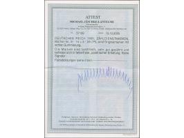 1905, Zähldienstmarken 2-25 Pfg. komplett, postfrisch und in tadelloser Erhaltung, unsigniert mit Fotoattest Jäschke-L. BPP (