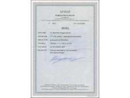 1923, Flugpost 3 M. auf 60 C. mit Stempel “MEMEL **c 7.10.22" auf Briefstück, in einwandfreier Erhaltung, sign. Dr. Petersen 