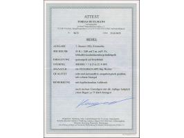 1922, 5,00 auf 2 M. auf 1 Fr. mit kopfstehendem Aufdruck “5,00”, klar mit Stempel “MEMEL **b 27.6.22” auf Briefstück. Die Mar