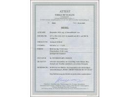 1923, Grünaufdruck 60 auf 500 M. orange, Type I, in Mischfrankatur mit 30 C. auf 400 M auf 1 L. braun (Type I), 15 C. auf 100