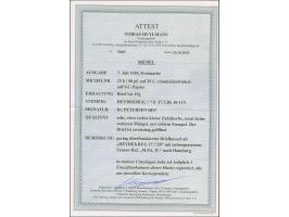 1920, 50 pf. auf 35 C. (dunkel)rotviolett mit Stempel “HEYDEKRUG 27.7.20” auf etwas überfrankiertem Brief mit Zensur-Ra2 “M.P