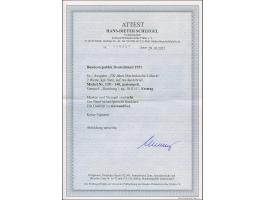 1951, Marienkirche 10 und 20 Pfg. je mit Ersttags-Stempel “HAMBURG 30.8.51” als portogerechte Frankatur auf kleinformatigem B