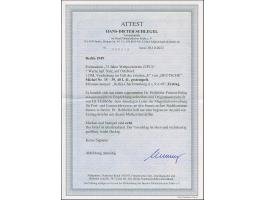 1949, Stephan 12 Pfg.-2 M. mit Ersttagsstempel “BERLIN-CHARLOTTENBURG 6 9.4.49” auf Holthöfer-FDC mit gedrucktem Absender an 