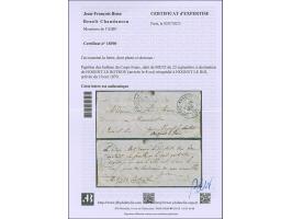 PAPILLON DE METZ: small flimsy letter dated “Metz, 28 septembre”, addressed to “NOGENT LE ROTROU” with arrival cds., from the