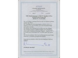 “COELN ** 20.12.71” (Spalink 4-1N1) mehrfach klar Norddeutscher Postbezirk ½ Gr. orange sowie Einzelmarke und waagerechtem Pa