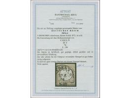 “COELN 22.2.74” (Spalink 4-13y1) recht klar auf loser Marke kleiner Schild 5 Gr. ockerbraun. Die farbfrische Marke ist gut ge