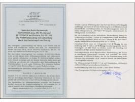 “DANZIG NI 10.JUNI.76” (Spalink 7-1) mehrfach klar auf 10 Pfge mattkarmin und zwei Einzelmarken 50 Pfge grau als tarifgerecht