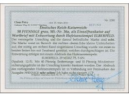 “ELBERFELD 29.MÄRZ.75” (Spalink 12-5) klar auf 50 Pfge grau als tarifgerechte Einzelfrankatur auf Wertbrief nach Nordhausen m