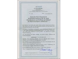 “GEBWEILER 31.JULI.80” (Spalink 13) sehr klar auf Ausgabe 1880 10 Pfg. mattrosa auf komplettem Faltbrief nach Colmar mit Anku