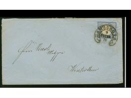 “HAMBURG I.A. 9.DECBR.74” (Spalink 17-1M) klar ohne Zeitgruppenriegel auf großer Schild 2 Gr. grauultramarin als tarifgerecht