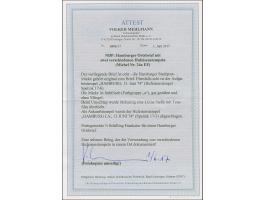 “HAMBURG** 13.JUNI.74” (Spalink 17-6) klar auf Norddeutscher Postbezirk Stadtpostmarke (½ Sch.) gezähnt auf Ortsbrief “Die Ve