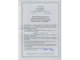 “HAMBURG** 19.MÄRZ.77” (Spalink 17-7N) klar auf Ganzsachenkarte 5 Pfge als Ortskarte nach St. Pauli mit Ankunftsstempel, in e