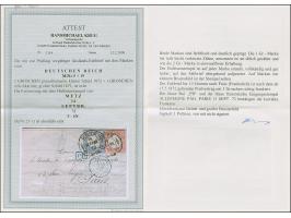 “METZ 14.SEPTBR.72” (Spalink 25-1) zweimal klar auf kleiner Schild 2 Gr. grauultramarin und großer Schild 1 Gr. rötlichkarmin